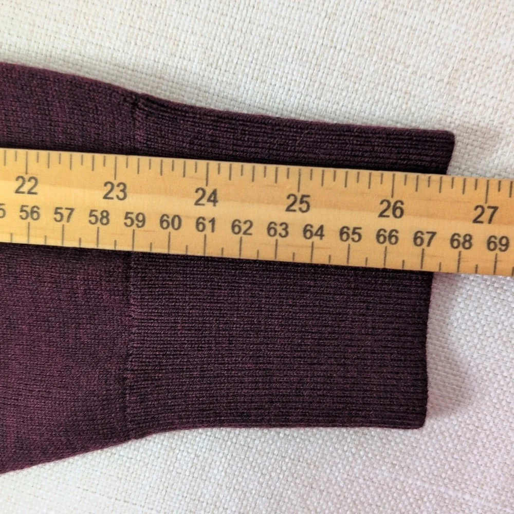 Banana Republic Merino Crew Sweater Mens L Burgundy New Extra Fine Wool